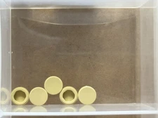 LEGO Parts - Tan Tile, Round 1 x 1 - No 98138 - QTY 5