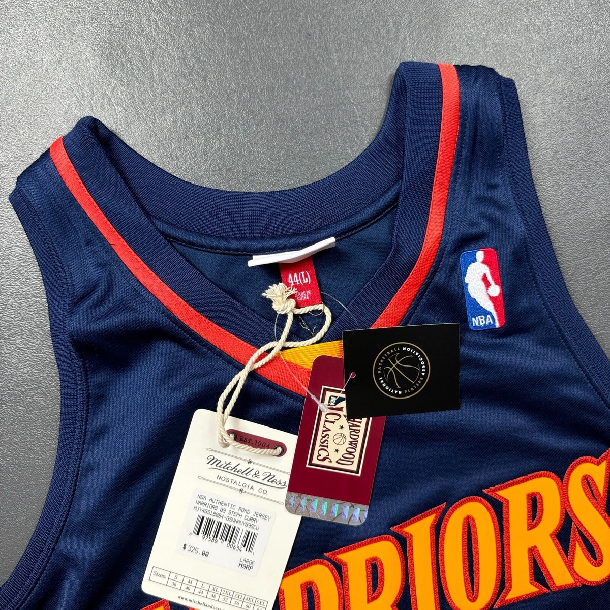 100% Authentic Stephen Curry Mitchell Ness 09 10 Warriors Jersey