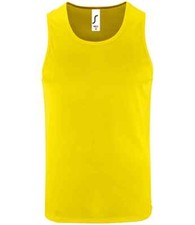 Image of SOLs Mens Sporty Polyester Performance Tank Top Vest Sleeveless T-Shirt S-3XL