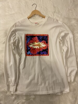 Supreme Bloom L/S T Shirt White Size Large FW17
