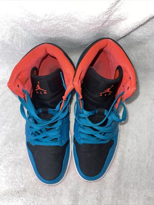Size 13 - Air Jordan 1 Retro Mid Teal for sale online | eBay