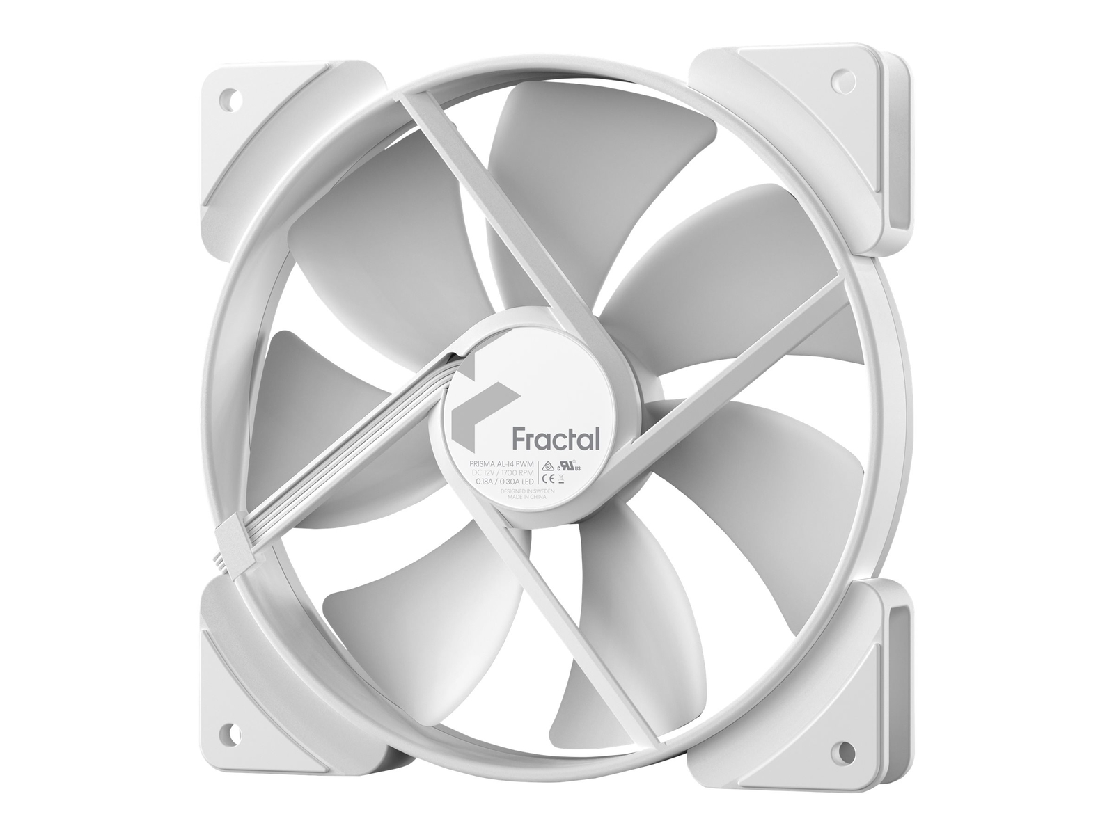 Fractal Design Prisma AL-14 Case fan 140 mm white FD-FAN-PRI-AL14-PWM-WT