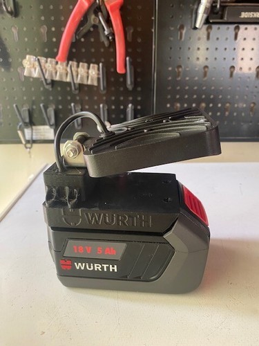 LAMPADA LAVORO FARETTO LED BATTERIA WURTH M-CUBE CON INTERRUTTORE ON/OFF - Imagen 5 de 6