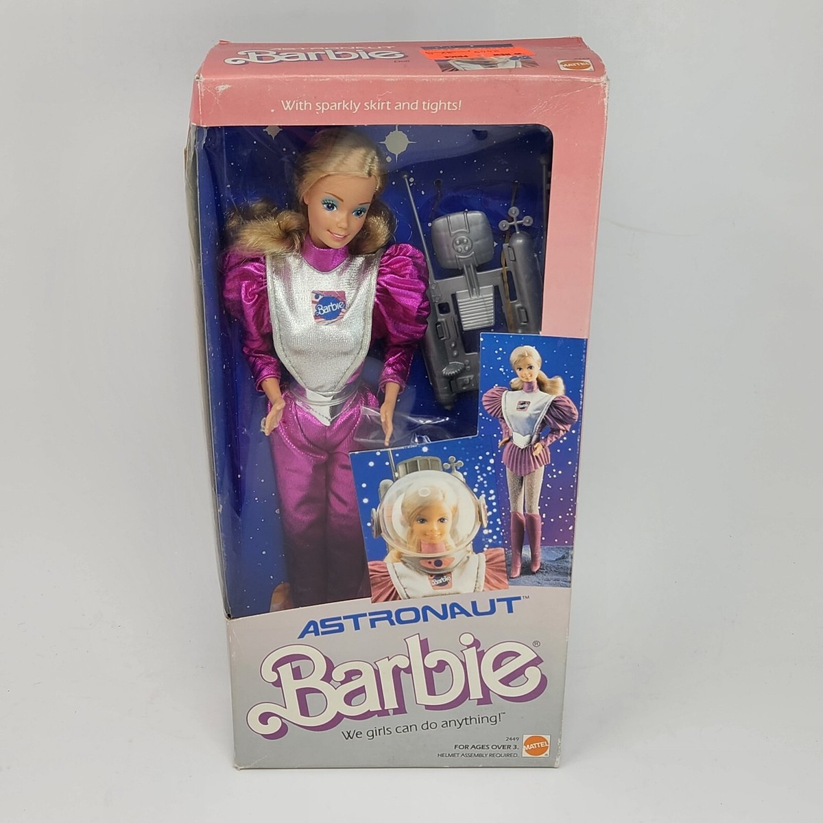 VINTAGE 1985 ASTRONAUT BARBIE DOLL MATTEL NEW IN ORIGINAL SEALED