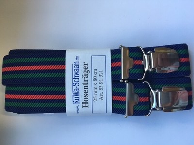 Telliswelt multicolored suspenders for children with clip 80 cm rubber
