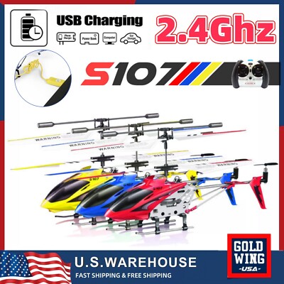 Syma S107 S107G RC Helicopter Phantom Metal 3.5CH Remote Control Toys with Gyro