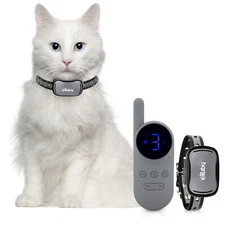 eXuby - Gentle Cat Shock Collar w/Remote & Bell - Designed for Training Cats