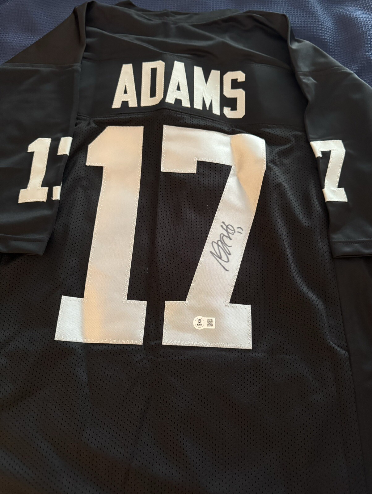 Davante Adams Autographed Signed Las Vegas Raiders / Pro Style Jersey Beckett 