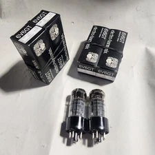 6V6 NEW, GT EH vacuum tubes, Factory Platinum Matched PAIR - boxes never opened.