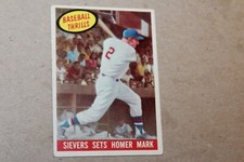 1959 TOPPS SIEVERS SETS HOMER MARK BASEBALL CARD #465