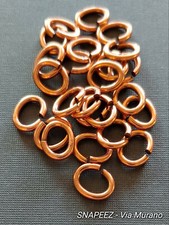 SNAPEEZ II ULTRAPLATE Oval - Bella Flamed Copper Jump Ring 10x8mm. Made in USA.