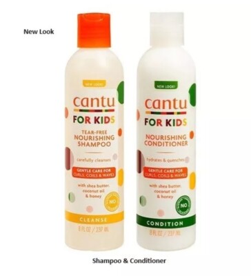 Cantu Care for Kids Tränenfreies Pflegendes Shampoo & Conditioner | Hydratisiert 8oz