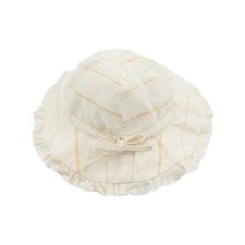 yellowpelota Kids Umbrella Stripe Sun Hat in Yellow
