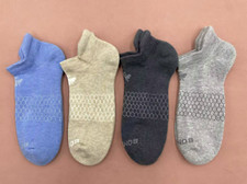 4 Pack Bombas Socks Men's Ankle Solids beehive Size Large 4 Mixing colors
