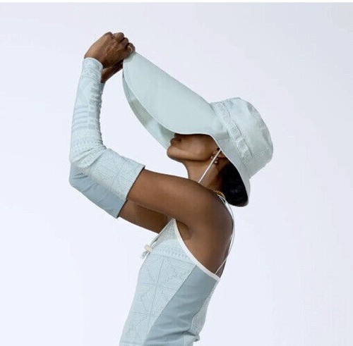 Nike Jordan X Bephies Beauty Supply Mujeres Sombrero Cubo Talla L/XL NUEVO FB3911 017 RARO - Imagen 7 de 11