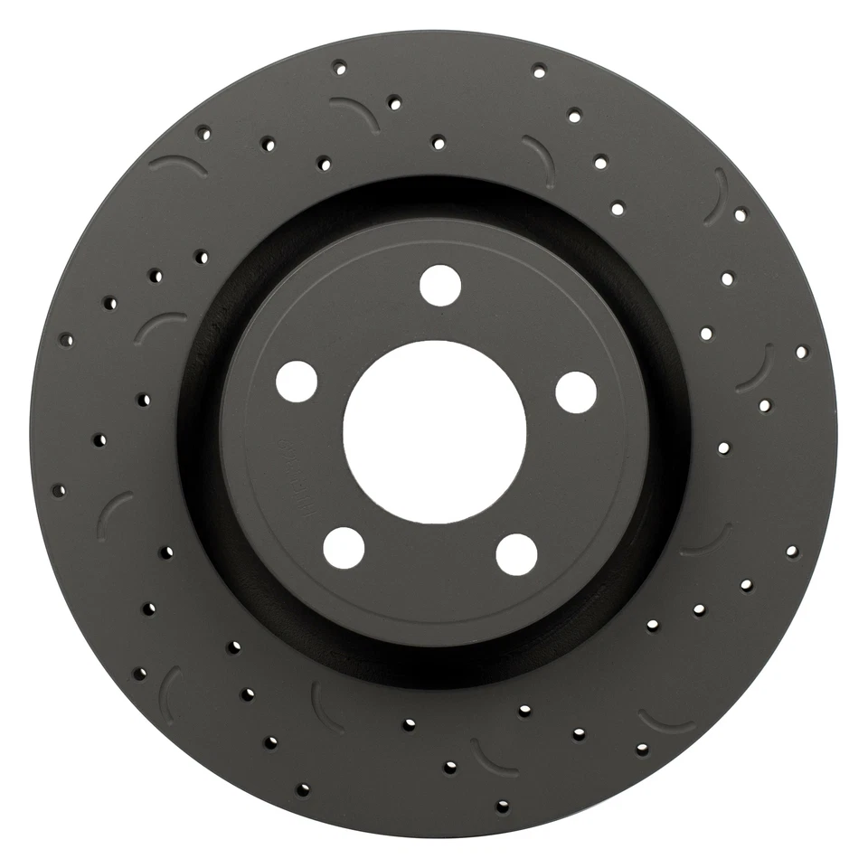 Hawk HTC4232 Talon Drilled & Slotted Front Brake Rotors for 06-15 Dodge Charger - Image 2 of 4