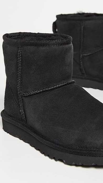 UGG Classic Mini II Genuine Shearling Lined Boot BLACK SIZE
