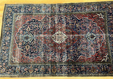 Antique Dabirr Kashann Hand Knotted Wool Orie...