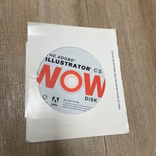 Adobe Illustrator CS WOW Disk Windows  Mac Sealed Vintage Rare CD/Rom 2004