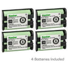 Kastar 4 Cordless Home Phone Rechargeable Battery for Panasonic HHR-P107 HHRP107