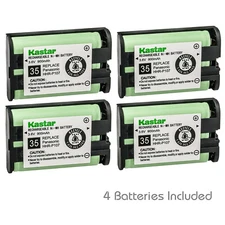 Kastar 4 Cordless Home Phone Rechargeable Battery for Panasonic HHR-P107 HHRP107
