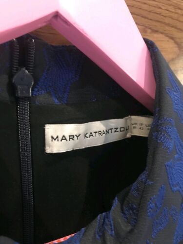 Mary Katrantzou sleeveles blue leopard print Mini Dress, size 10 UK - Picture 2 of 9