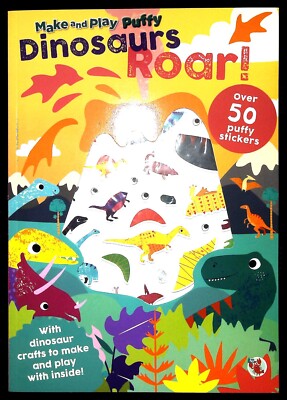 Dinosaur Roar Make and Play Activity Book with Puffy Stickers and Cut Outs