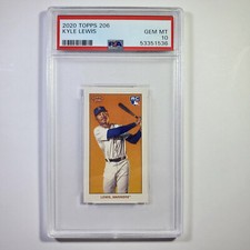 Kyle Lewis - 2020 Topps 206 - Base Back - PSA 10 GEM MINT