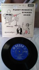 Paddy Roberts Strikes Again 7" Vinyl EP - 666/19