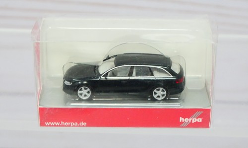 Herpa 034012, Audi A4 Avant Station Wagon, negro, escala 1/87 HO | Zustand: New