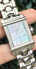 Philippe Charriol Columbus Stainless MOP Dial Diamond Bezel Quartz Watch CCSTRH