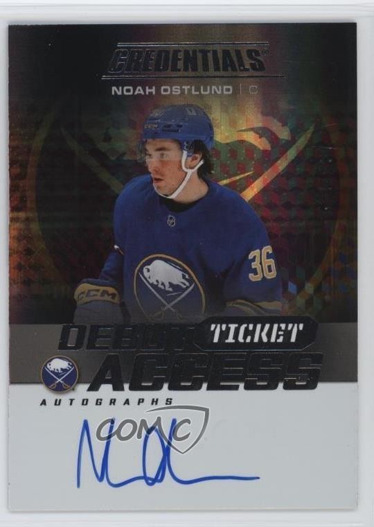 2025-26 Credentials Debut Ticket Access /199 Noah Ostlund Rookie Auto RC 6pl