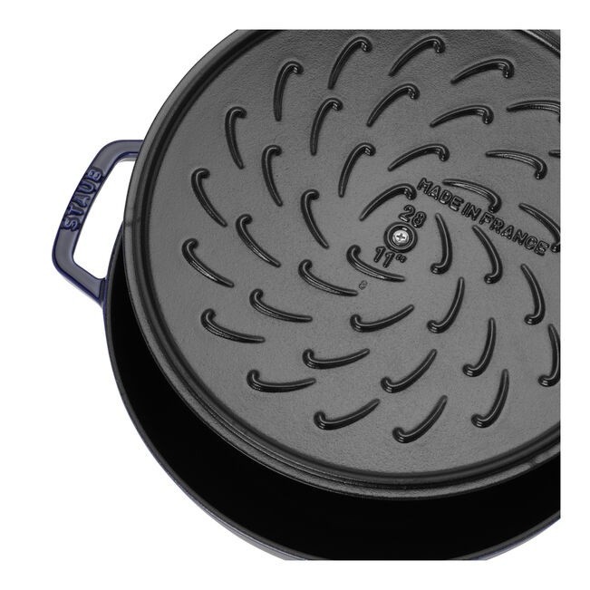 Staub x Smitten Kitchen - Cast Iron4 qt, Braiser With Lid, Dark Blue