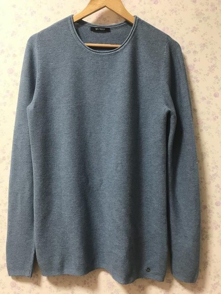Women Navyboot Sweater Turquoise Wool 38 / M / 46