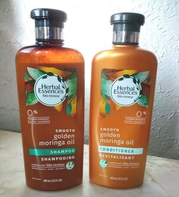 Herbal Essences Bio Renew 13.5 Oz Smooth Golden Moringa shampoo And Conditioner