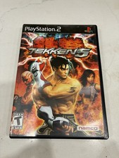 Tekken 5 (Sony PlayStation 2 PS2, 2005) Black Label Great Condition