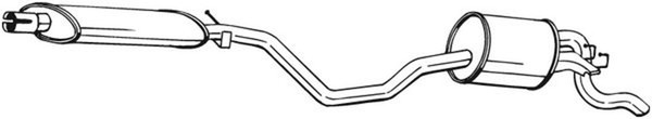 Bosal EndschalldäMpfer NachschalldäMpfer 287-869 FüR Fiat Punto 176AP 176AR-image