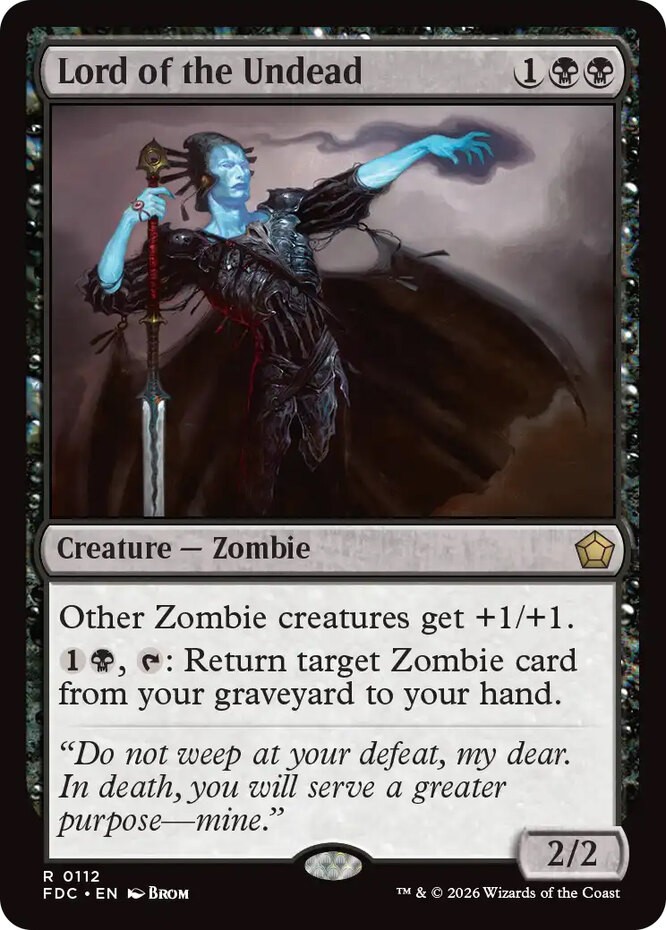 x1 Lord of the Undead R MTG Commander: Foundations M/NM, English