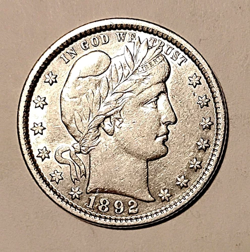 1892 BARBER QUARTER..........AU / BU?