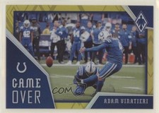 2020 Panini Phoenix Game Over Yellow 40/75 Adam Vinatieri #10 n3t