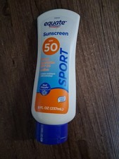 Equate Sport SPF 50 lotion imperméable à large spectre sans parabène 8 fl oz