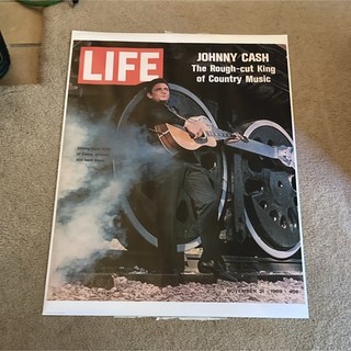 Johnny Cash Poster Enlargement of LIFE Magazine Cover 11/21/69 24 x 32