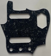 For Fit Fender US Classic Player Jaguar Style Guitar Pickguard 4 Ply Black Pearl
