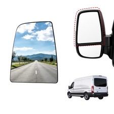Driver Left Side Upper Mirror Glass for Ford Transit 150 250 350 HD 2015-2023...