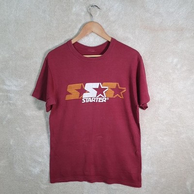 Starter Spellout T-Shirt Herren Medium Maroon Print Logo PA102