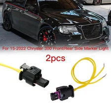 For Chrysler 300 15-2022 Front/Rear Side Marker Light x2 Pigtail Connector Wires