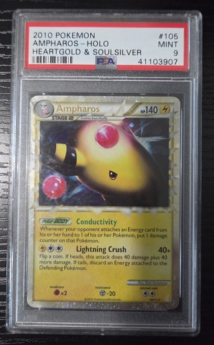 Ampharos graded PSA 9 for sale on eBay