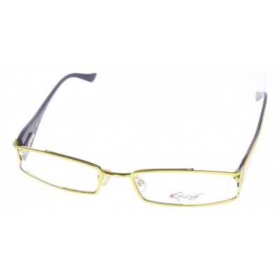 Kaos Eyeglasses Men Women Yellow Rectangular KAOS EIGHTY FIVE Metal