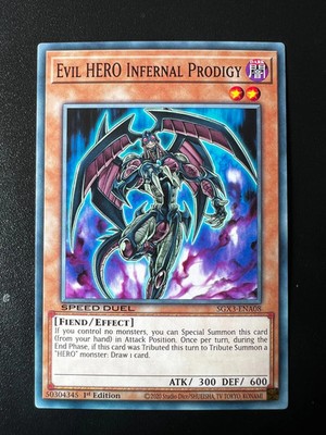 Evil HERO Infernal Prodigy SGX3-ENA08 Common 1st Edition Near Mint Yugioh