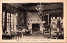 *72718 cpa 86 Iteuil - atelier du peintre André Marchand